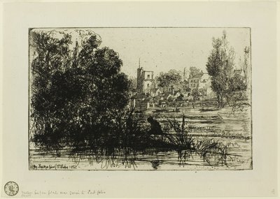 Twickenham Kerk door Francis Seymour Haden
