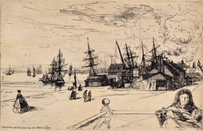 Yacht Tavern, Erith door Francis Seymour Haden