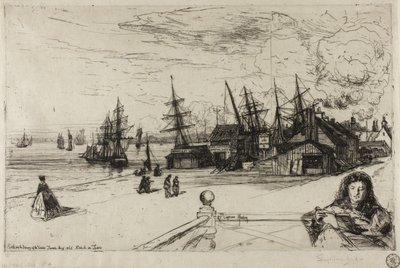 Yacht Tavern, Erith door Francis Seymour Haden