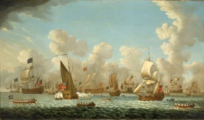 Marine tijdschrift in Spithead, Engeland, in 1767 door Francis Swaine