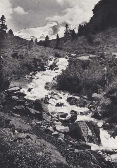 Oostelijke Alpen: De Reichen Range vanaf het Bovenste Eind van de Wildgerlos Tal door Francis Sydney Smythe