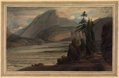 In de Vallei van de Grisons door Francis Towne
