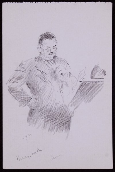 Portret van Aubrey Hammond door Francis Wilfred Lawson