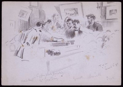 Portret van F. Demonstration Goulding door Francis Wilfred Lawson