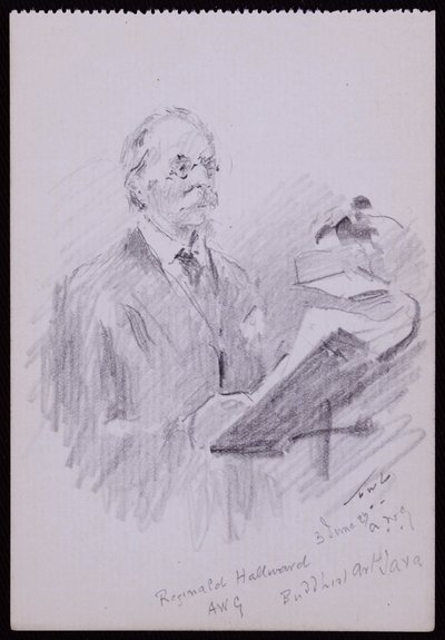 Portret van Reginald Hallward door Francis Wilfred Lawson