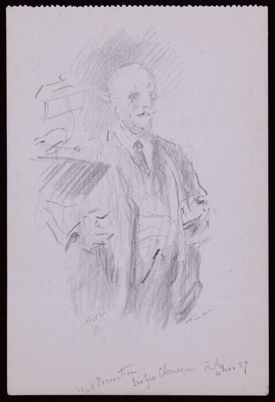 Portret van Sir George Clausen door Francis Wilfred Lawson