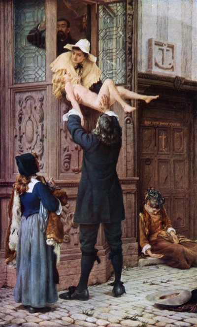Gered van de Pest door Francis William (after) Topham