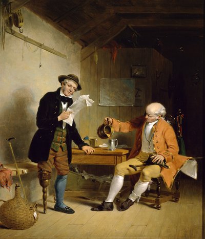 Commodore Trunnion en Jack Hatchway, ca. 1839 door Francis William Edmonds