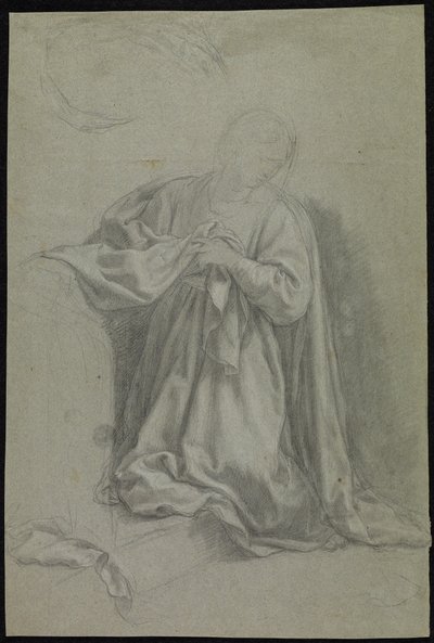 De maagd kondigt aan door Francisco Bayeu y Subias