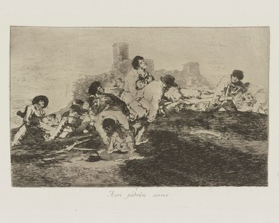 Aun podrán servir (Ze kunnen nog van nut zijn), pl. 24 uit de serie Los desastres de la guerra (De rampen van de oorlog) door Francisco de Goya