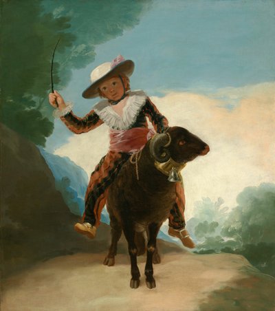 Jongen op een ram, 1786-87 door Francisco de Goya