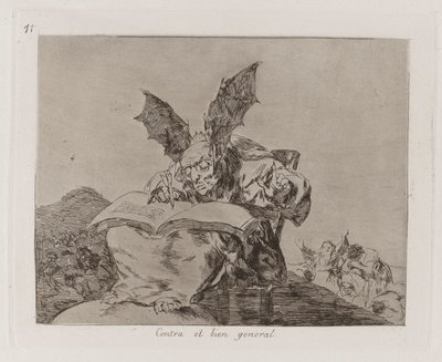 Contra el bien general, Plaat 71 uit Los desastres de la guerra door Francisco de Goya