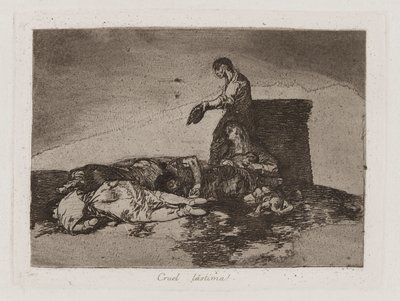 Cruel lástima! (Wrede Vertelling van Ellende!), Plaat 48 uit Los desastres de la guerra (De Rampen van de Oorlog) door Francisco de Goya