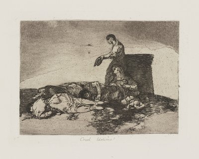 Wrede ellende!, pl. 48 uit de serie Los desastres de la guerra (De Rampen van de Oorlog) door Francisco de Goya