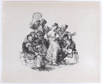 El vito De Andalusische dans, ca. 1825-1826 door Francisco de Goya