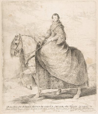 Isabel van Bourbon, Koningin van Spanje en vrouw van Filips IV door Francisco de Goya