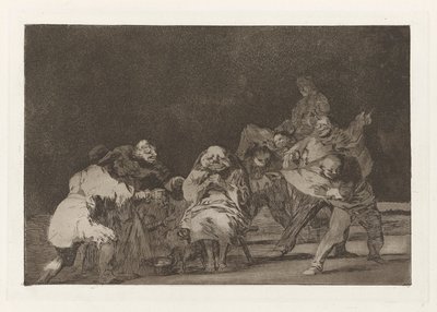 La lealtad (Loyaliteit), ook bekend als El que no te ama, burlando te difama (Hij die je niet mag, zal je belachelijk maken in een grap), uit de serie Los disparates (Los proverbios) door Francisco de Goya