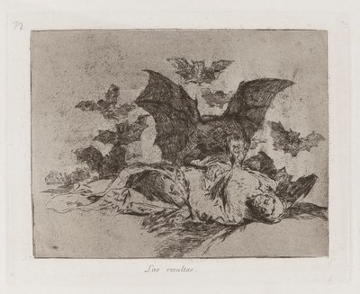 Las resultas (De Gevolgen), Plaat 72 uit Los desastres de la guerra (De Rampen van de Oorlog) door Francisco de Goya