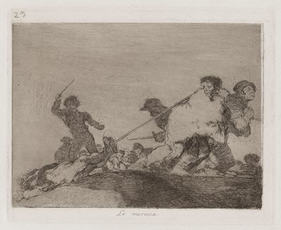 Lo merecia (Hij verdiende het) door Francisco de Goya