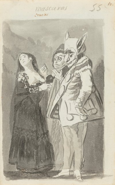Wrede maskers door Francisco de Goya