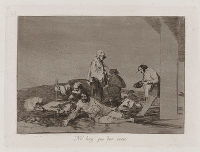No hay que dar voces (Het is) door Francisco de Goya