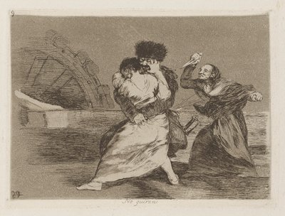 No quiren [sic] (Ze willen niet) door Francisco de Goya