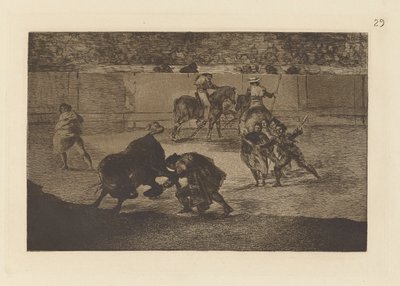 Pepe Illo maakt de Passe van de door Francisco de Goya