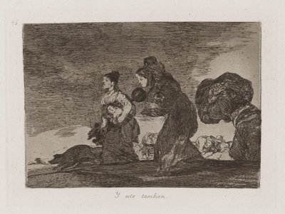Y esto tambien (En dit ook), Plaat 45 uit Los desastres de la guerra (De rampen van de oorlog) door Francisco de Goya