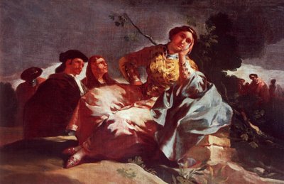 Afspraak door Francisco Jose de Goya y Lucientes