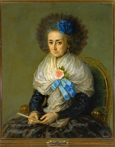 Dona Maria Antonia Gonzaga, Markiezin van Villafranca ... (schilderij op doek) door Francisco Jose de Goya y Lucientes