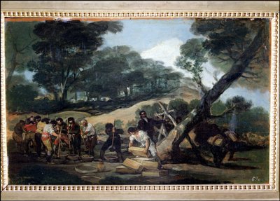 Buskruitproductie in de Sierra de Tardienta door Francisco Jose de Goya y Lucientes