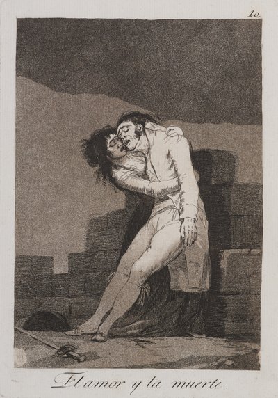 Liefde en dood (El amor y la muerte) door Francisco de Goya