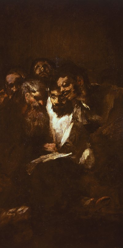Mannen lezen door Francisco Jose de Goya y Lucientes