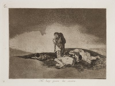 No Hay Quien Los Socorra door Francisco Jose de Goya y Lucientes