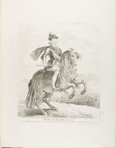 Filips III door Francisco Jose de Goya y Lucientes