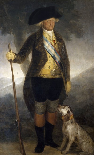 Portret van koning Karel IV van Spanje door Francisco Jose de Goya y Lucientes