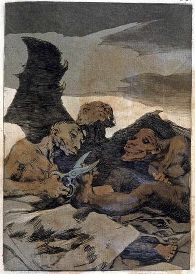 Se Repulen (Ze doen het goed), ca. 1802 door Francisco Jose de Goya y Lucientes