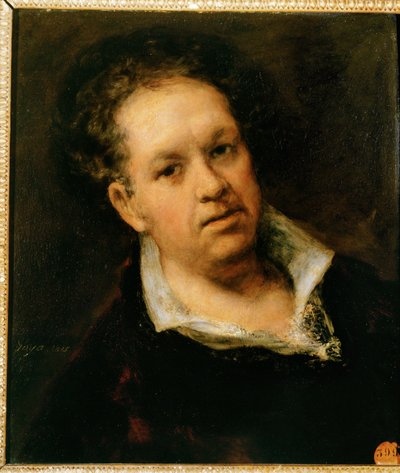 Zelfportret ... (schilderij op doek) door Francisco Jose de Goya y Lucientes