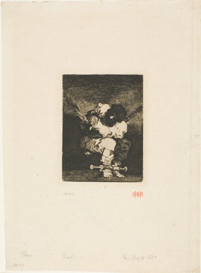 De Bewaring is zo Barbaars als de Misdaad ("De Kleine Gevangene") door Francisco Jose de Goya y Lucientes