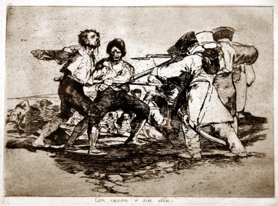 De Rampen van de Oorlog: Con Razon o Sin Ella (Met of Zonder Reden) door Francisco Jose de Goya y Lucientes