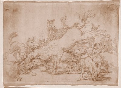 De rampen van de oorlog: Hij verdedigt goed door Francisco de Goya