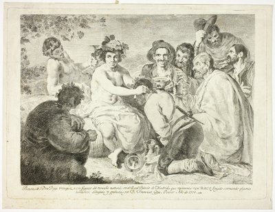 De Dronkaards door Francisco Jose de Goya y Lucientes