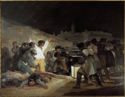 De derde mei 1808 - olieverf op cnavas door Francisco Jose de Goya y Lucientes