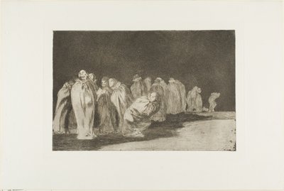There is Something Beneath the Sackcloth, oftewel je kunt een man niet beoordelen op zijn kleren, plaat acht uit Los Proverbios door Francisco Jose de Goya y Lucientes