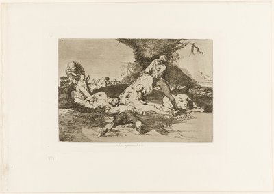 Ze Gebruiken Hen, plaat 16 uit De Rampen van de Oorlog door Francisco Jose de Goya y Lucientes