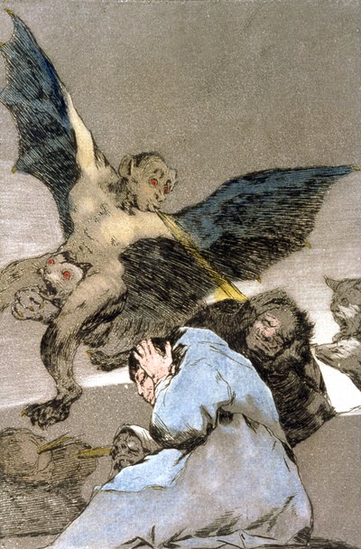 Monsters, gravure 1797-1799 door Francisco Jose de Goya y Lucientes