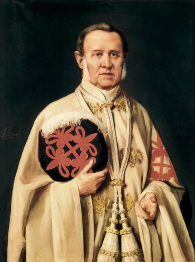 Portret van de Markies van Viluma, Spaanse militaire en politieke edelman door Francisco Jover y Casanova