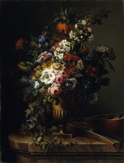Vaas met bloemen door Francisco Lacoma y Fontanet