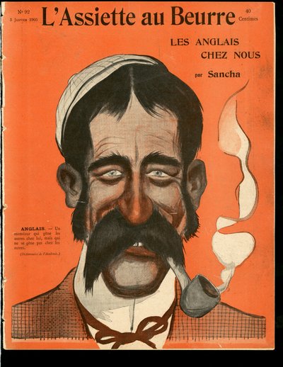 Omslag van The Butter Plate, nr. 92, Satirisch in kleuren door Francisco Sancha y Lengo