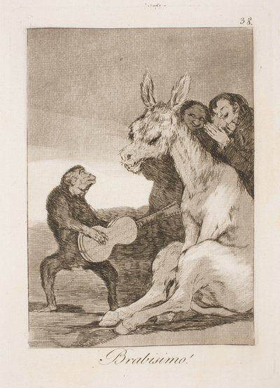 Bravissimo (Karl IV en Godoy) door Francisco de Goya